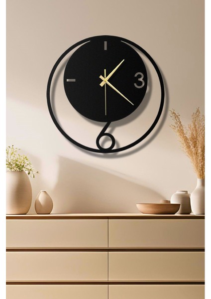 Eclipse Metal Duvar Saati, Modern Duvar Saati, Ev Ofis Dekorasyon, Hediyelik Sessiz Saat, 49X49 cm fırsatları