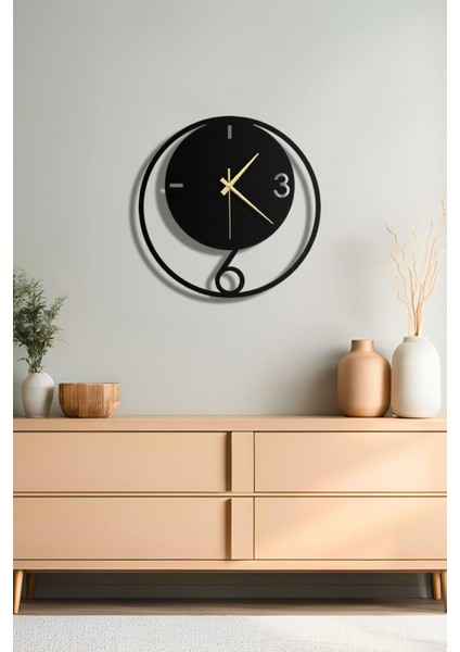 Eclipse Metal Duvar Saati, Modern Duvar Saati, Ev Ofis Dekorasyon, Hediyelik Sessiz Saat, 49X49 cm indirimleri