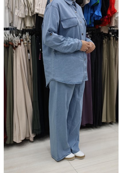 Cep Görünümlü Düğmeli Ikili Kot Takım fiyatları