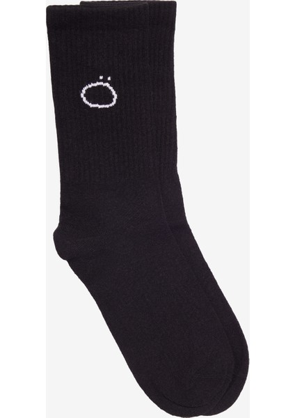 Erkek Siyah-Beyaz-Gri Desenli 5'li Soket Çorap