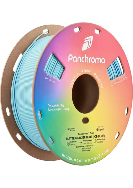 Panchroma Pla Dual Filament Mat Buzul (Buz - Mavi)