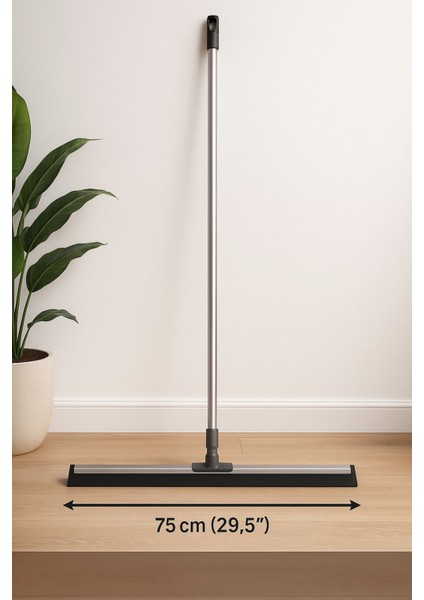 Elite 120 cm Saplı 75 cm Geniş Başlıklı Çekpas Seti | Metal Saplı Yer Kurulama ve Temizlik Aparatı 1 Adet