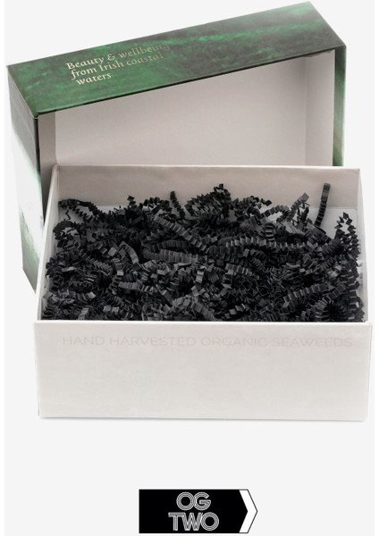 Premium Zig Zag Kırpık Kağıt Hediye Kutusu Süsleme Için Dolgu Pelur Kırpıntı Kağıt 50 gr Siyah 1 Adet