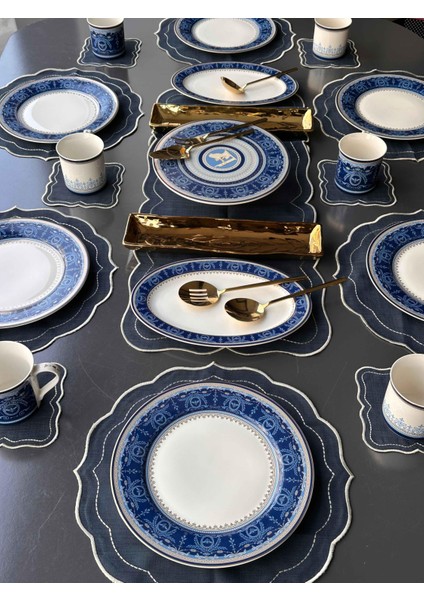 Kahvaltı Takımı Blue Banube 35 Parça 6 Kişilik