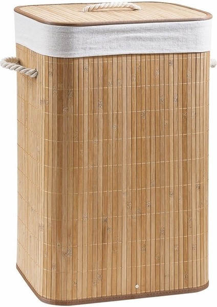 Rem Lorin Bambu Katlanır Çamaşır Sepeti 40x30x60 cm – Yıkanabilir İç Bezli, Hijyenik ve Kolay Taşınabilir fiyatları