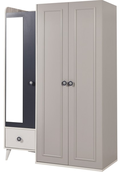 Hope 3 Kapaklı Gardrop (Izlanda Mavi)