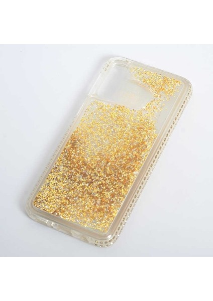 Iphone 11 Uyumlu Yanları Taşlı Sulu Simli Lüx Silikon Kılıf