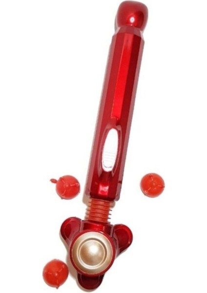 3 Başlı Kablo ile ve Pil ile Çalışan Taşınabilir Masaj Aleti 3 Başlıklı Masaj