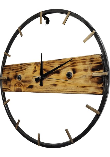 Ahşap Metal 42 cm Duvar Saati fiyatları