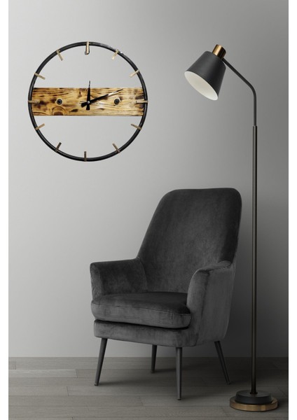 Ahşap Metal 42 cm Duvar Saati fırsatları