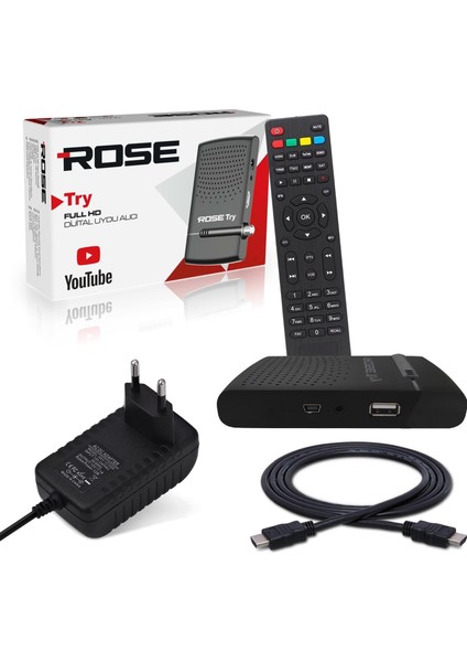 Mini Hd Uydu Alıcı Display Youtube Rose Try R42 fiyatları