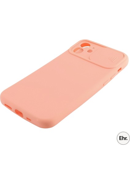 iPhone 12 Mini Uyumlu Kamera Sürgülü Mat Silikon Kılıf modelleri