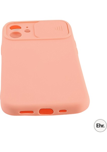 iPhone 12 Mini Uyumlu Kamera Sürgülü Mat Silikon Kılıf indirimleri