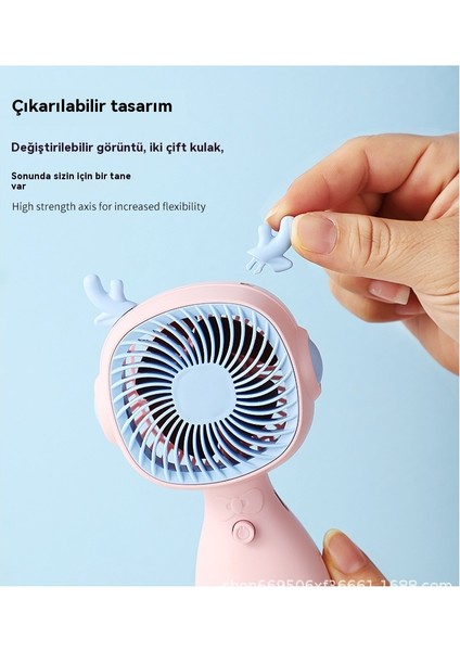 Yeni El Küçük Fan Taşınabilir USB Karikatür Mini Cep Fan (Yurt Dışından)