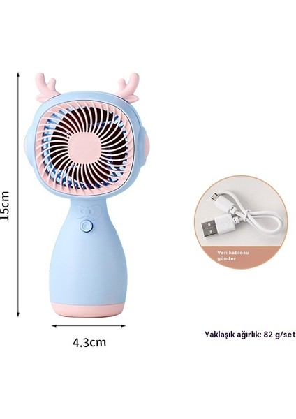 Yeni El Küçük Fan Taşınabilir USB Karikatür Mini Cep Fan (Yurt Dışından)