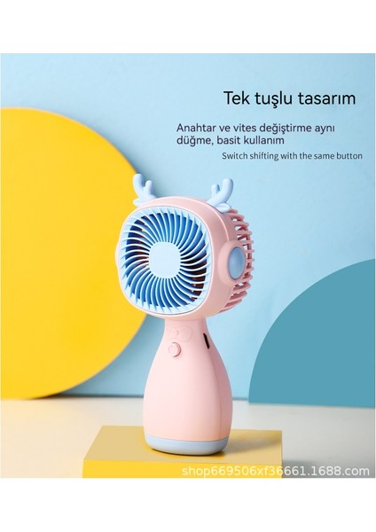 Yeni El Küçük Fan Taşınabilir USB Karikatür Mini Cep Fan (Yurt Dışından)