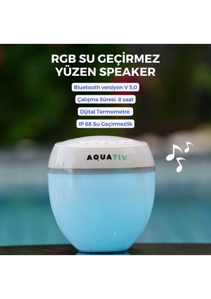 Rgb Su Geçirmez Yüzen Speaker