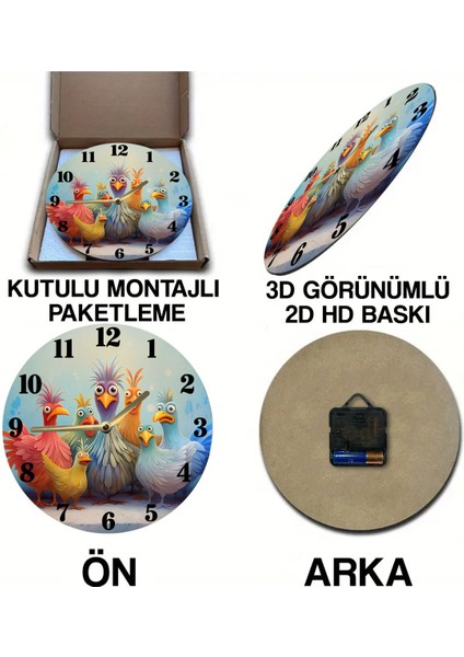 Sessiz Yuvarlak Ahşap Duvar Saati, Kuvars Hareketli 3D Görünümlü 2d Saat Sdw indirimleri