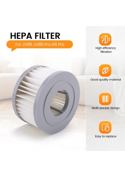 Xiaomi Jımmy JV85 JV85 Pro H9 Pro A6/a7/a8 Kablosuz El Süpürgesi Için 7 Adet Hepa Filtre (Yurt Dışından)
