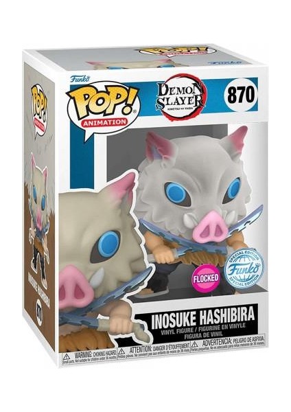 Pop! Demon Slayer - Inosuke Hashibira (Flocked) #870