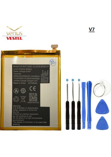 Vestel V7 Pil Batarya ve Tamir Seti VS-BAT3950