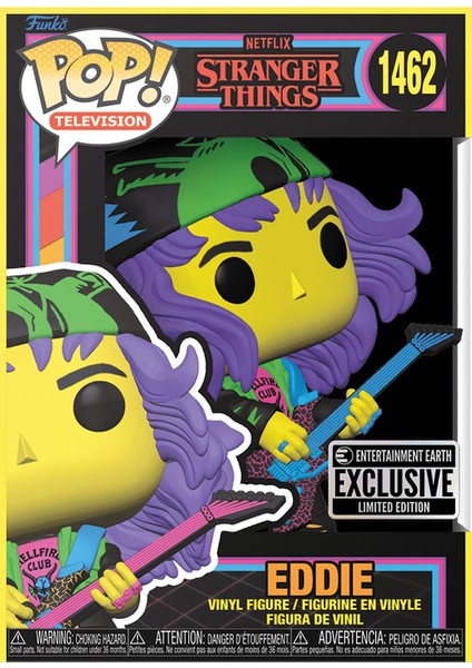 Pop! Stranger Things - Eddie with Guitar (Black Light) #1462 fiyatları