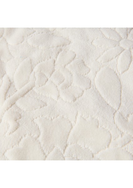 Soft Granny Summer Flos Yüz Havlusu - Ekru - 50X90 cm