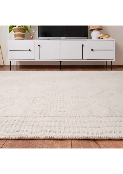 Soft Ruut Rutenna Halı - Ekru - 160X230 cm fiyatları