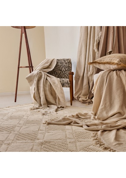 Soft Ruut Rutenna Halı - Ekru - 160X230 cm indirimleri