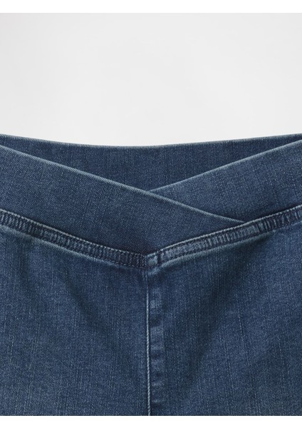 Kız Çocuk Lacivert Denim Bisiklet Şortu fiyatları