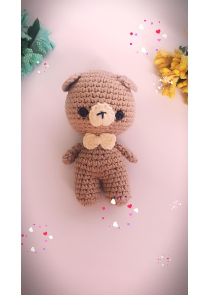 2'li Minik Amigurumi Penguen ve Ayıcık Hayvan Oyuncaklar (El Örgüsü 8 Cm) modelleri