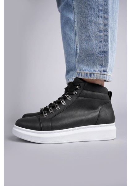 ET206 Ottawa Bağcıklı Cilt Erkek Günlük Spor Bot Bt - Siyah modelleri