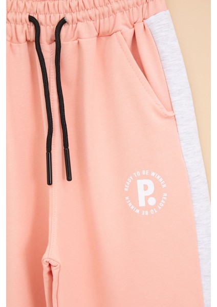 Somon Garnili Geniş Paça Kız Çocuk Beli Lastikli Eşofman Altı 20616 fiyatları