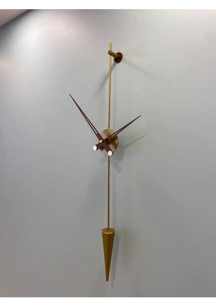 Arrow Minimalist ( Büyük Boy 90 cm ) - Metal Duvar Saati , Modern Dekoratif Metal Duvar Saati