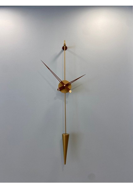 Arrow Minimalist ( Büyük Boy 90 cm ) - Metal Duvar Saati , Modern Dekoratif Metal Duvar Saati