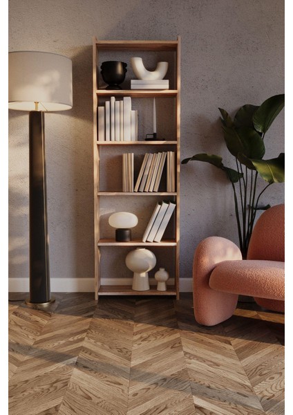 Breeze 5 Bölmeli Kitaplık - Atlantik Çam