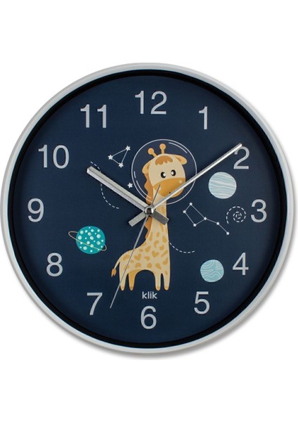 Slim Zürafa Ilk Duvar Saatim Çocuk Odası Duvar Saati