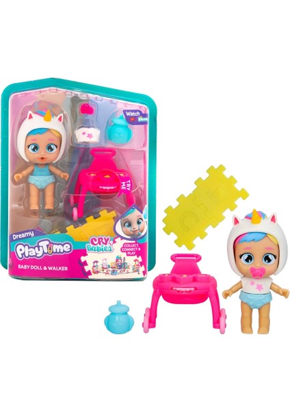 Cry Babies Play Time Mini Bebek ve Yürüteç