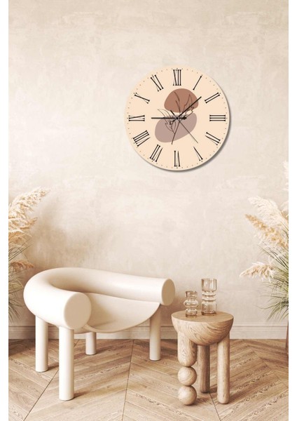 Minimalist Tasarım Mdf Uv Baskı Duvar Saati 40 Mds-01