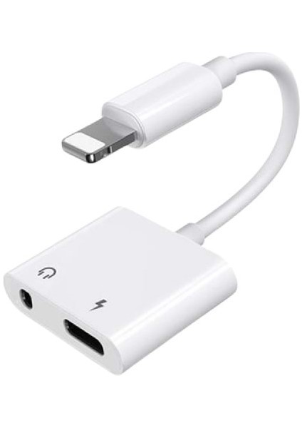 iPhone 12 Mini Uyumlu Şarj Kulaklık Dönüştürücü 3.5mm Jack MH-030