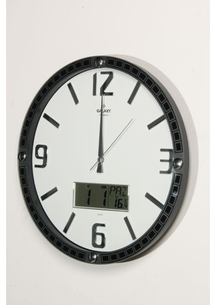 Çerçeveli Yuvarlak Duvar Saatı 40 cm