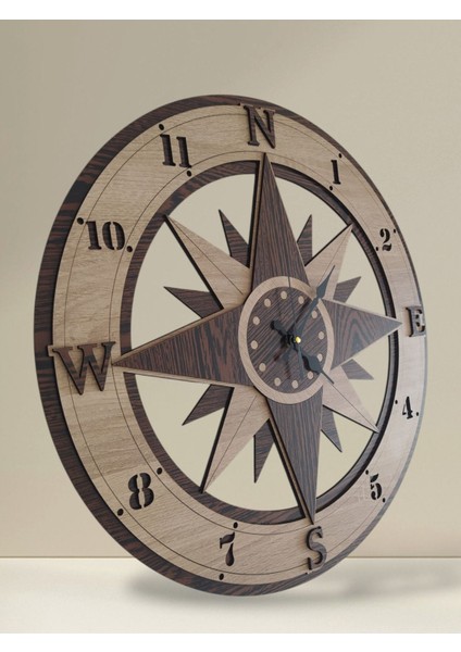 Ahşap Dekoratif Sessiz Duvar Saati modelleri