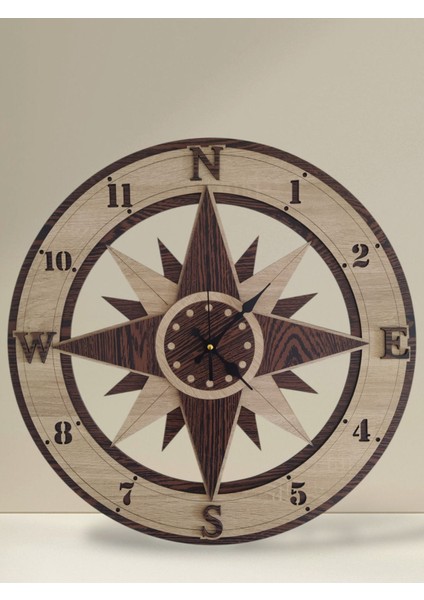 Ahşap Dekoratif Sessiz Duvar Saati fırsatları