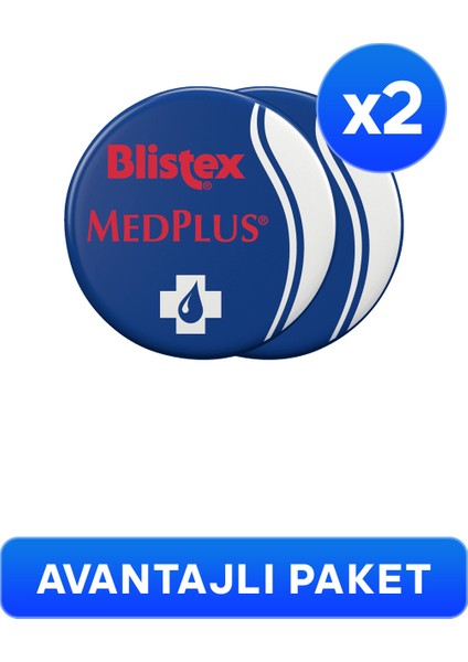 2 Adet Kuruyan Ve Çatlayan Dudaklara Yoğun Bakım (kavanoz) Medplus Jar 7 ml