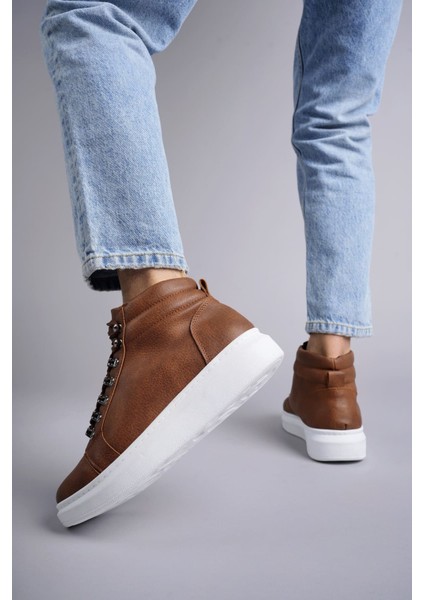 ET206 Ottawa Bağcıklı Cilt Erkek Günlük Spor Bot Bt - Taba fırsatları