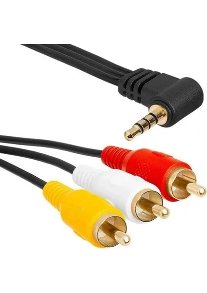 3rca 1jack Av Kablo 3 Boğumlu Hd Uydu Için 1.5mt Etc R20