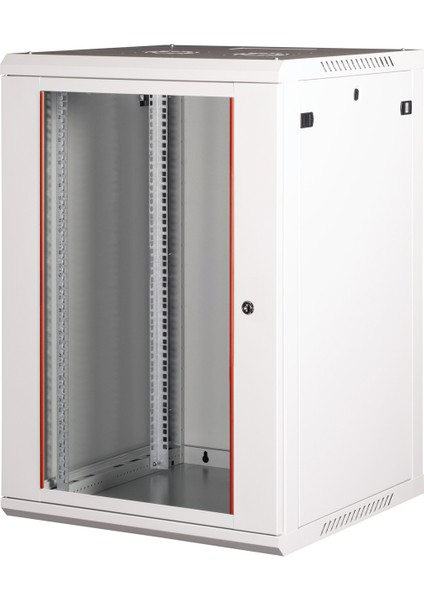 18U 19" Duvar Tipi Rack Kabinet – Genişlik: 600 mm | Derinlik: 600 mm – Açık Gri (Demonte) fiyatları