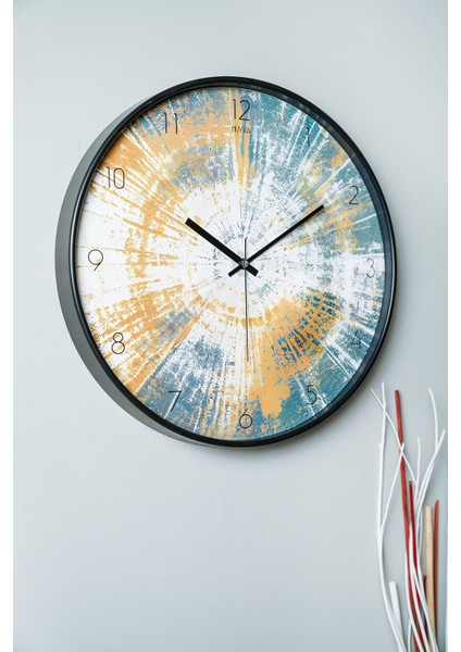 Muyika Pino Kilim Gerçek Cam 42 cm Sessiz Mekanizma Duvar Saati Pds-42 fiyatları