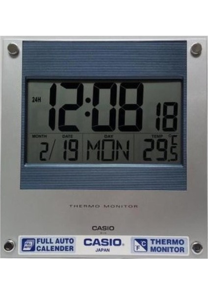 ID-11S-2DF Dijital Termometre Takvimli Duvar Saati