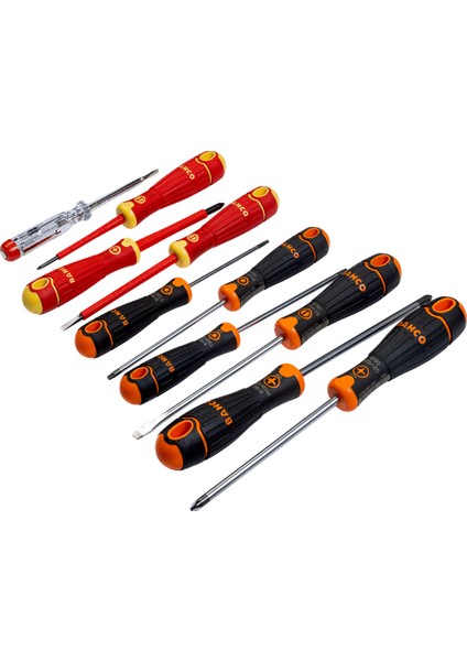 fit Kauçuk Kavramalı Tornavida Seti - 10 Parça